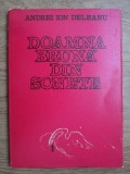 Andrei Ion Deleanu - Doamna bruna din sonete (1978, ilustratii de Emil Chendea)