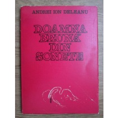 Andrei Ion Deleanu - Doamna bruna din sonete (1978, ilustratii de Emil Chendea)