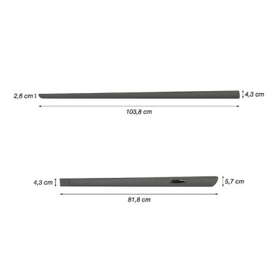 Ornament lateral complet BMW Seria 5 (E60/E61), 2003-2010 COMBI; Seria 7 (E65/E66), 2005-2008, Alfa Romeo 166 (936), 1998-2003, Nissan PRIMERA (P12), foto
