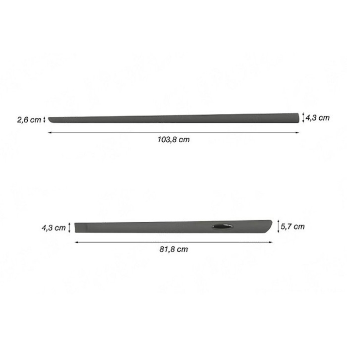 Ornament lateral complet BMW Seria 5 (E60/E61), 2003-2010 COMBI; Seria 7 (E65/E66), 2005-2008, Alfa Romeo 166 (936), 1998-2003, Nissan PRIMERA (P12),