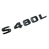 Emblema S 480L pentru spate portbagaj Mercedes, Negru