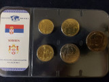Seria completata monede - Serbia , 5 monede