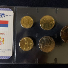 Seria completata monede - Serbia , 5 monede