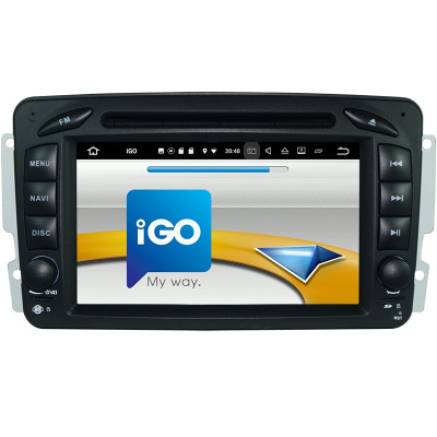 Navigatie Auto Multimedia cu GPS Mercedes C Class W203 Vaneo Vito Viano, Android, 2GB RAM + 16GB ROM, Internet, 4G, Aplicatii, Waze, Wi-Fi, USB, Bluet foto