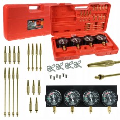 Set-tester pentru sincronizare carburatoratoare, manometre + reductoare BlackTools foto