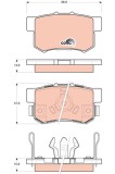 TRW GDB3438 COTEC set placute frana,frana disc