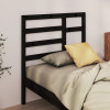 Tablie de pat, negru, 96x4x104 cm, lemn masiv de pin GartenMobel Dekor, vidaXL