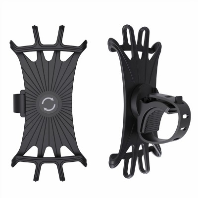 Suport Telefon Pentru Bicicleta, Negru, Universal, Reglabil, 360&amp;deg;, 43 x 20 mm foto