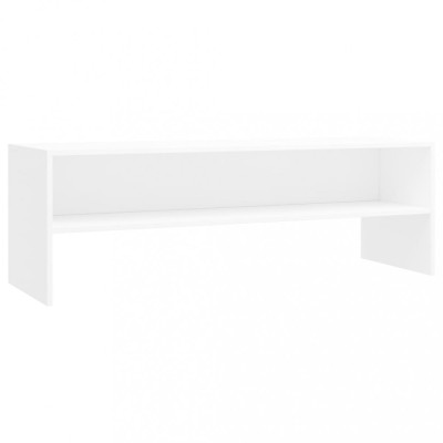 Comoda TV, alb, 120 x 40 x 40 cm, lemn prelucrat foto