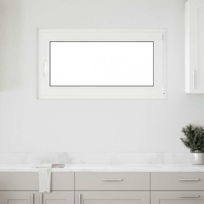 vidaXL Fereastră de subsol RISOR 110x60 cm Pt&amp;Turn DIN dreapta alb