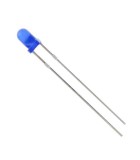 LED 3mm albastru 3.0V-3.2V 20mA 455-465 MCD 500-700, Oem