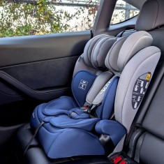 Scaun Auto Juju Safe Rider i-Size, Gri-Bleumarin