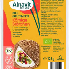 Chifle cu seminte fara gluten, precoapte, bio, 125g, 2 buc. Alnavit