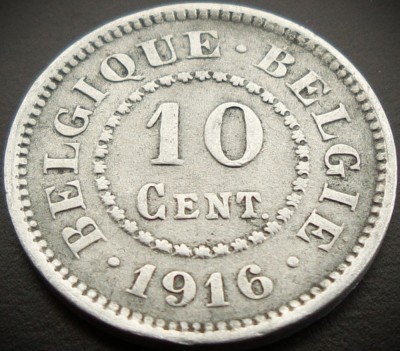Moneda istorica 10 CENT - BELGIA, anul 1916 * cod 3361 foto
