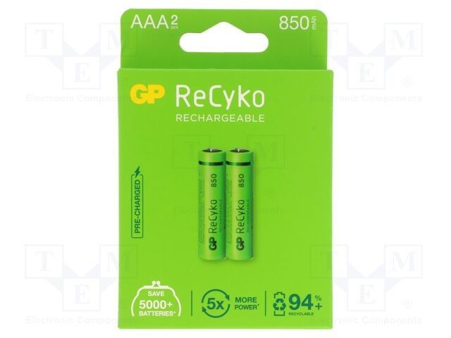 Acumul: Ni-MH AAA,R3 1,2V 850mAh ReCyko blister Ready2Use