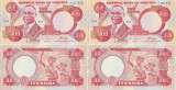 2 x 2004 , 10 naira ( P-25g.2 ) - Nigeria - stare UNC Serie consecutiva !