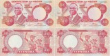 2 x 2004 , 10 naira ( P-25g.2 ) - Nigeria - stare UNC Serie consecutiva !