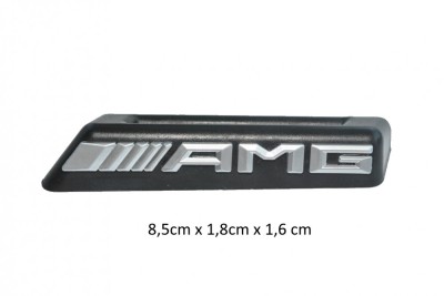 NEW AMG LOGO BADGE FRONT DUMMY EMBLEM MERCEDES W205 C63 W212 W117 C117 CLA45 A45 HAJP0243 foto