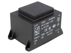 Transformator &icirc;ncapsulat 44VA 230VAC 18V 2444mA PCB