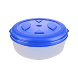 Caserola pentru alimente cu capac, Rotunda, 1.3L, compatibil micounde si congelator