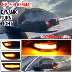 Set de 2 lampi led semnalizare dinamica/progresiva oglinda Xentech Light Renault 12V