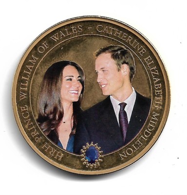 Cook Islands - 2011 WILLIAM &amp;amp; CATHERINE 2 - Moneda Comemorativa foto