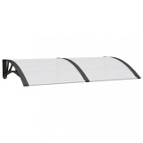 Cumpara ieftin Copertina de usa, negru si transparent, 150x75 cm, policarbonat