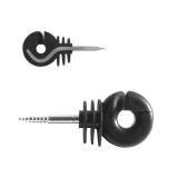 Izolatori Gard Electric FORTE, Set 25 Bucăți, Compatibili Bandă, Fir, Sfoară, S&acirc;rmă, Rezistenți UV, Fermag