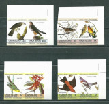 Union Island 1985 Birds 4 pairs imperf. MNH S.588, Nestampilat