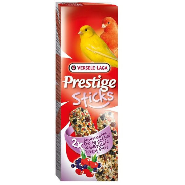 Versele Laga Bastonașe pentru canari Prestige Sticks 2 bucăți - fructe de pădure, 60g