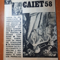 revista teatru national-caiet nr.58 stagiunea 1981-1982