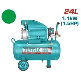 TOTAL - COMPRESOR AER - 24L - 8 BAR - 1100W