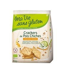 Crackers cu Naut Curcuma si Piper Fara Gluten Bio 100gr Ma Vie Sans Gluten Cod: 3380380084690 foto