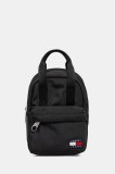 Tommy Jeans rucsac culoarea negru, mic, uni, AW0AW17577