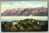 AD 22 C. P. VECHE - LAUSANNE - ELVETIA -CIRCULATA 1916 -SCRISA IN LIMBA FRANCEZA, Franta, Printata