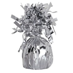 Greutate pentru Baloane cu Heliu, Flippy, din Folie cu Franjuri, 170g, 13 x 5 x 3 cm, Argintiu foto