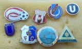 Colecție de insigne vechi de club din Rom&acirc;nia