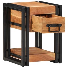 vidaXL Dulap de noapte Maro 30 x 30 x 40 cm lemn masiv de acacia 4016710