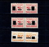 2001 - Porto duble, supratipar, serie neuzata