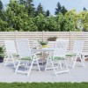 Set 6 perne scaun Gossi, 50x50x3cm, frunze, exterior, poliester, diverse culori