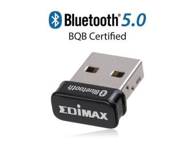 Adaptor Nano Bluetooth 5.0 USB BT-8500 Edimax BQB Certified Reliability foto