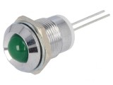 Lampă LED verde &Oslash;12mm pentru PCB