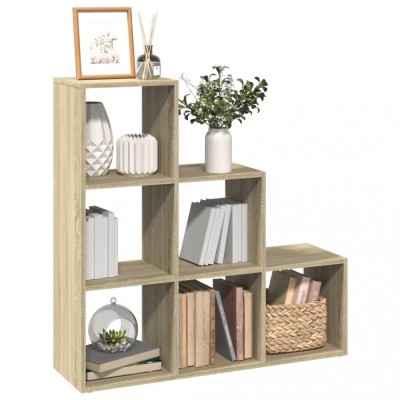 vidaXL Bibliotecă/separator 3 niveluri stejar sonoma 99x29x99 cm lemn 857960 foto