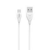 Cablu Date/ Incarcare usb Tip C , 2.0A, Detech, 1m, alb, usb 2.0 tata la usb type-C