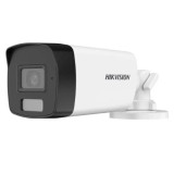 Camera de supraveghere, Smart Hybrid Light, 2MP, lentila 2.8mm, IR 40m, WL 40m, Microfon, IP67 - Hikvision DS-2CE17D0T-LFS-2.8mm SafetyGuard Surveilla