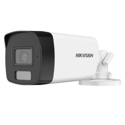 Camera de supraveghere, Smart Hybrid Light, 2MP, lentila 2.8mm, IR 40m, WL 40m, Microfon, IP67 - Hikvision DS-2CE17D0T-LFS-2.8mm SafetyGuard Surveilla foto