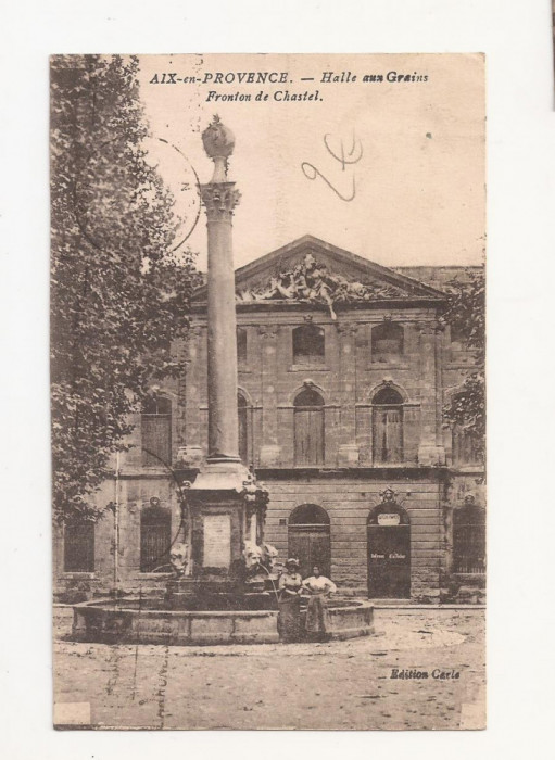 FV2-Carte Postala- FRANTA - AIX en Provence , circulata 1920-1930