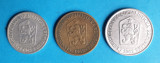 Moneda veche Cehoslovacia Lot x 3 piese - anul 1962 - valori diferite
