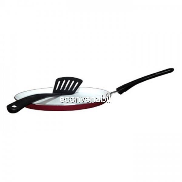 Tigaia Ceramica Clatite Cu Paleta Teflon Bohmann Bh2922wc 22cm