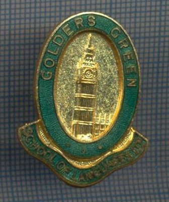 AX 941 INSIGNA-GOLDERS GREEN -SCHOOL OF LANGUAGES LTD-LONDRA-PENTRU COLECTIONARI foto